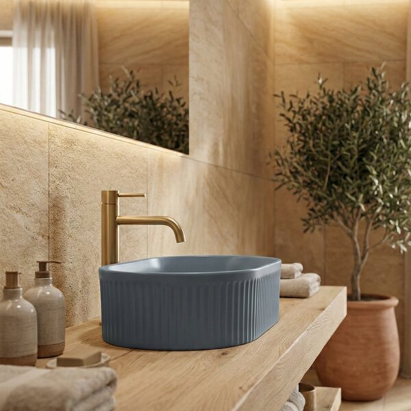 Countertop washbasin Rea Vanda Blueberry Matt