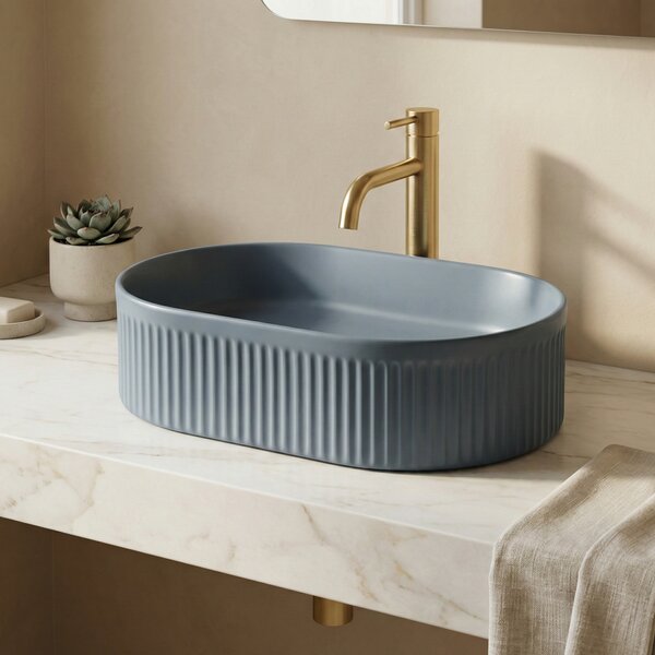 Countertop washbasin Rea Vanda Blueberry Matt