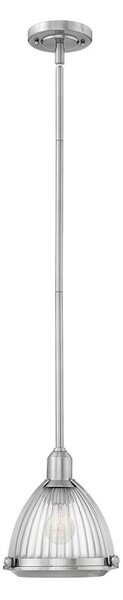 Quintiesse QN-ELROY-BN Elroy Vintage Ceiling Pendant Light In Brushed Nickel Finish