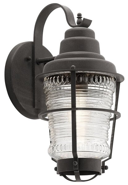 Quintiesse QN-CHANCE-HARBOR-M Chance Harbor Outdoor Medium Wall Lantern In Weathered Zinc IP44