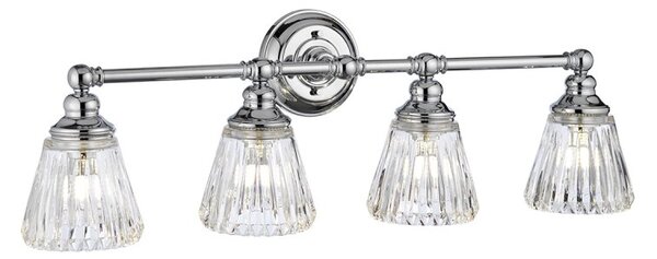 Quintiesse QN-KEYNES4-BATH Keynes 4 Light Bathroom Wall Light In Polished Chrome IP44