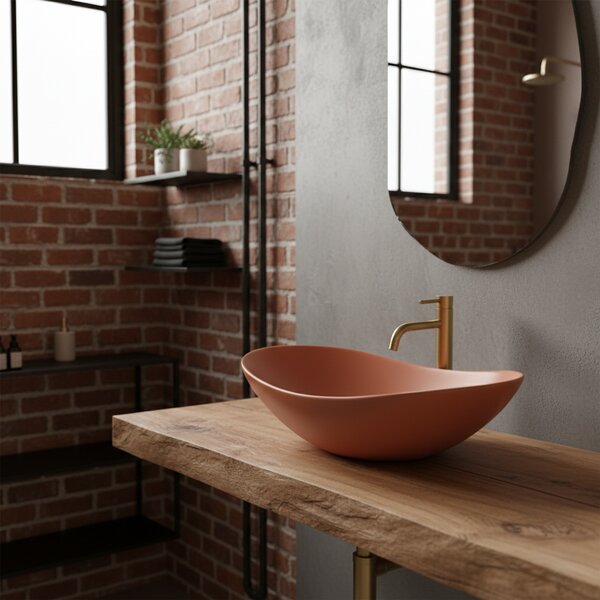 Countertop Basin Rea Royal Cinnamon Matt
