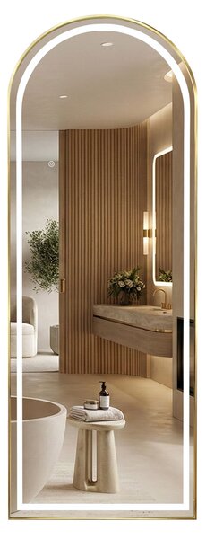 Mirror LED Orbit 50x160cm Brush Gold