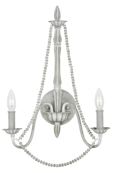 Elstead FE-MARYVILLE2 Maryville Traditional 2 Light Wall Light In Weathered Washed Grey Finish