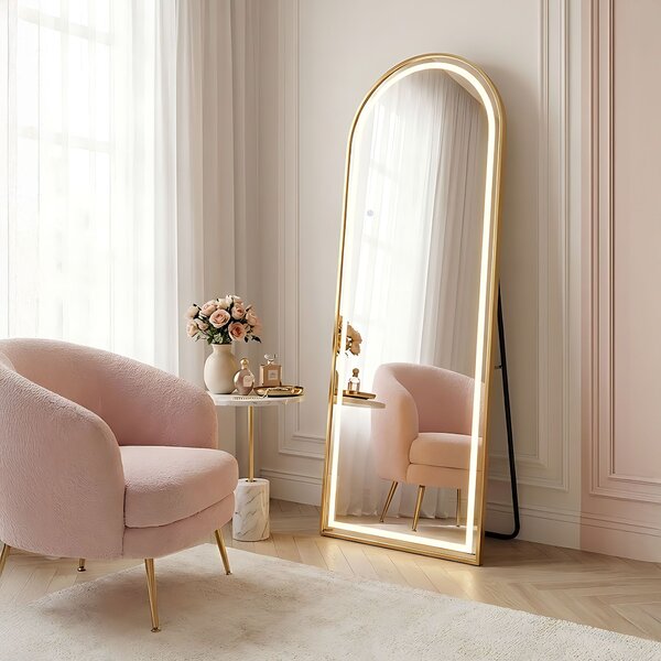 Mirror LED Orbit 60x170cm Brush Gold