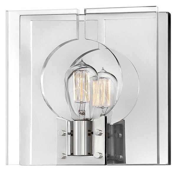 Quintiesse QN-LUDLOW1-PN Ludlow Industrial Wall Light In Polished Nickel Finish