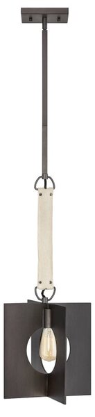 Quintiesse QN-LUDLOW-1P-GR Ludlow 1 Light Ceiling Pendant In Brushed Graphite Finish
