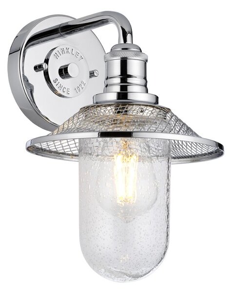 Quintiesse QN-RIGBY1-BATH-PC Rigby 1 Light Bathroom Wall Light In Polished Chrome Finish IP44