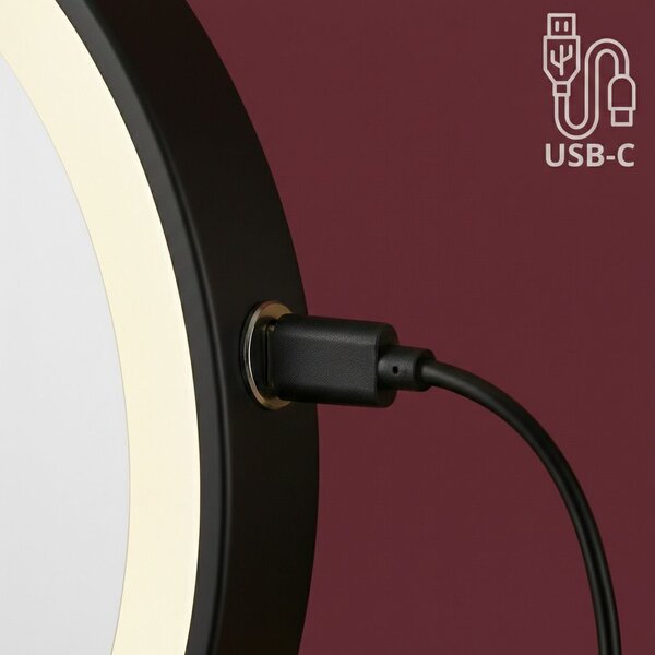 Mirror LED Glow Black