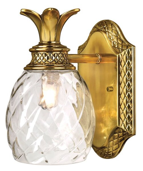 Elstead HK-PLANTATION1-BATH-BB Plantation Bathroom Wall Light In Burnished Brass Finish IP44
