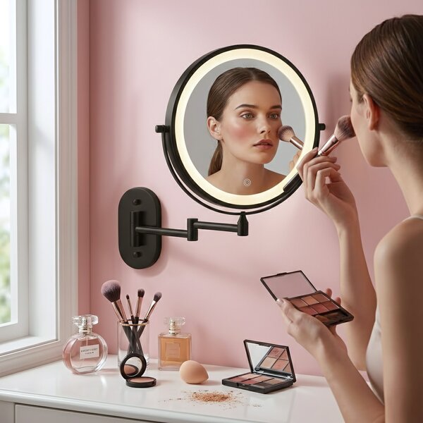 Mirror LED Glow Black