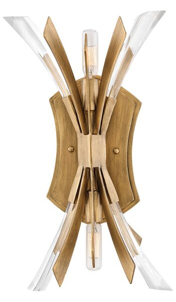 Quintiesse QN-VIDA2 Vida 2 Light Wall Light In Burnished Gold Finish