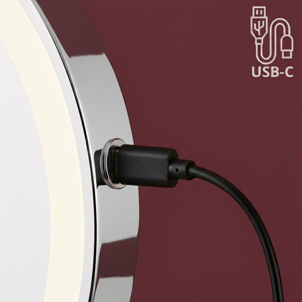 Mirror LED Glow Chrome