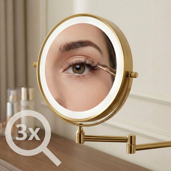 Mirror LED Glow Old Gold