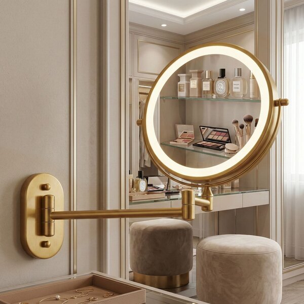 Mirror LED Glow Old Gold