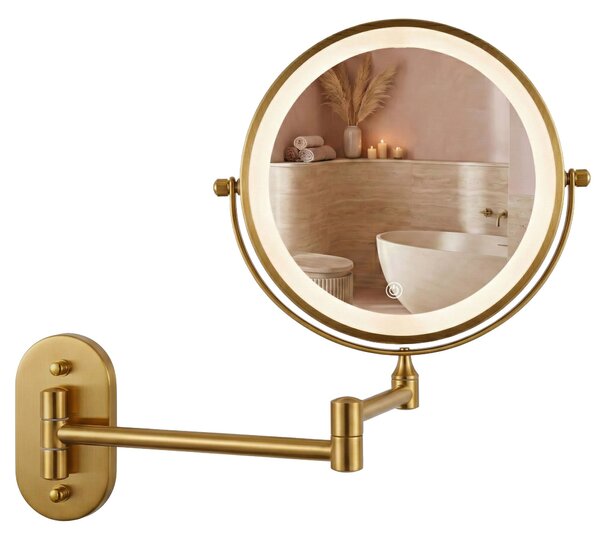 Mirror LED Glow Old Gold