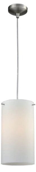 Franklite PCH166/956 1 Light Ceiling Light In Chrome With Opal Glass