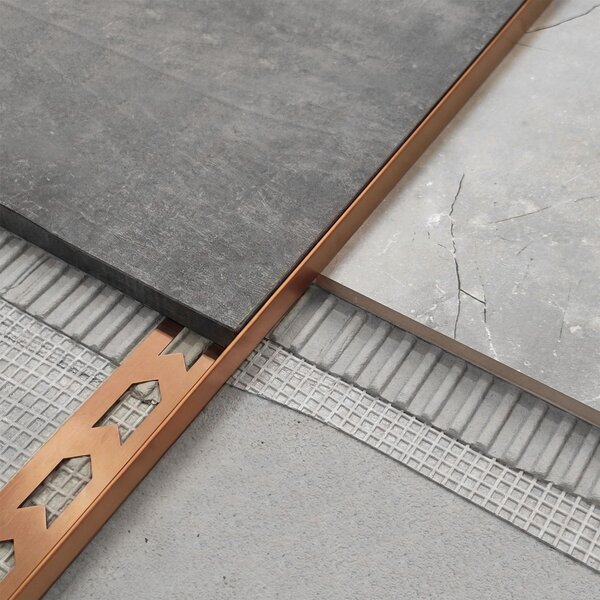 Shower tray skirting panel 100cm Brush Copper
