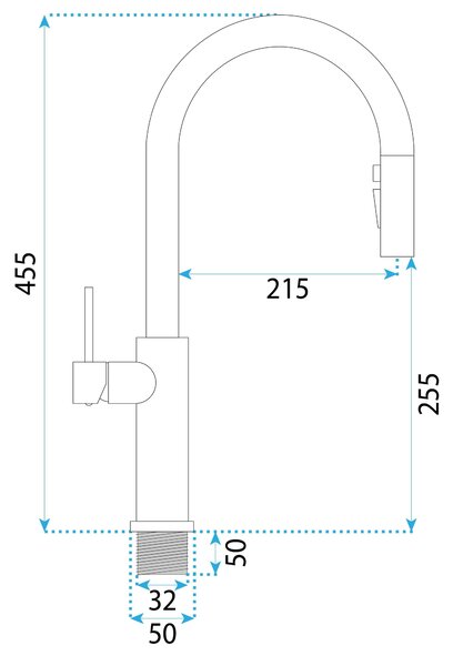 Kitchen faucet Rea Master Brush Copper