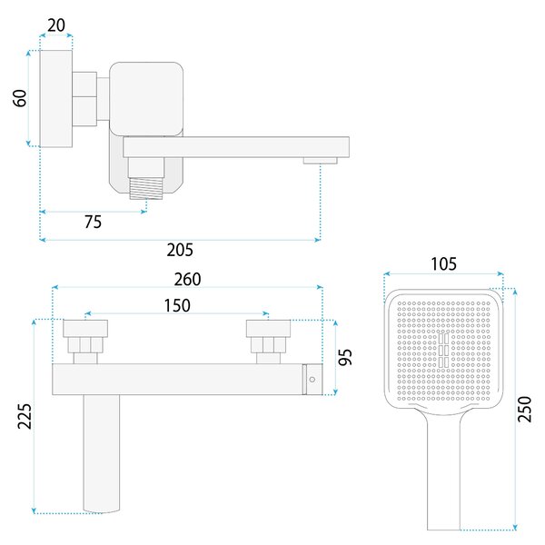 Bathroom faucet REA Arlo Black