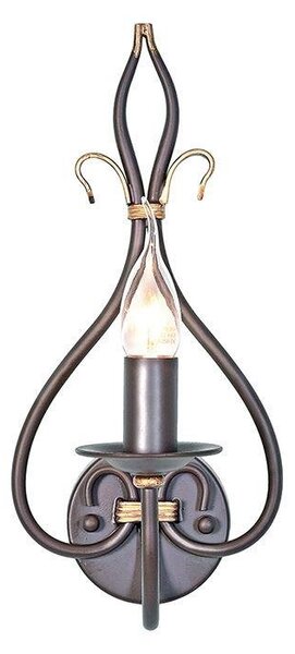 Elstead WM1 Rust/Gold Windemere wrought iron single wall light