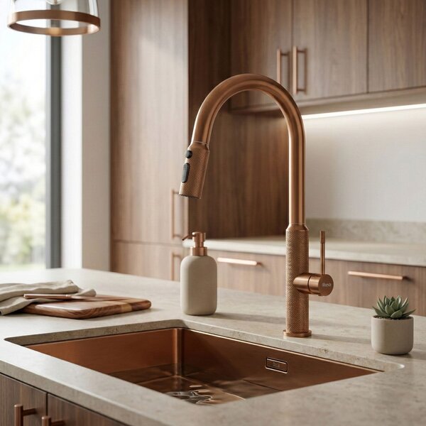 Kitchen faucet Rea Master Brush Copper