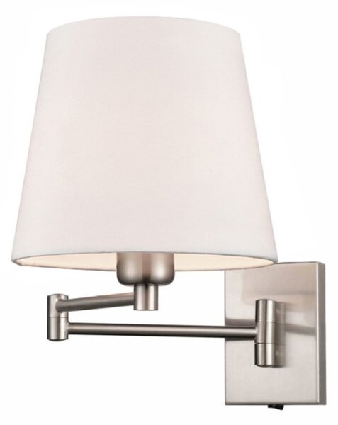 Rosie Swing Arm Wall Light In Satin Nickel Finish W503/1174
