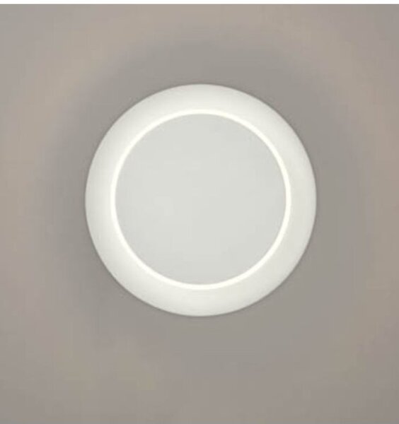 Minimal White Circular Dimmable LED Wall Light W119