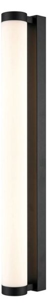 Franklite Dimmable Large LED Bathroom Wall Light In Black Finish IP44 WB132
