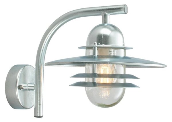 Norlys OS2-GALVANISED Oslo Exterior Wall Lantern, IP55