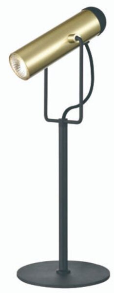 Spot Desk Lamp In Black And Satin Gold Finish T607