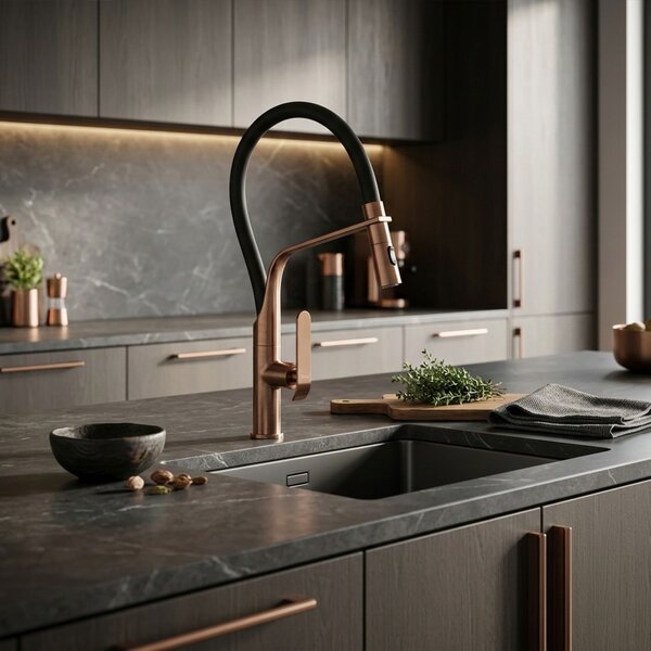 Kitchen faucet Castor Copper Brush
