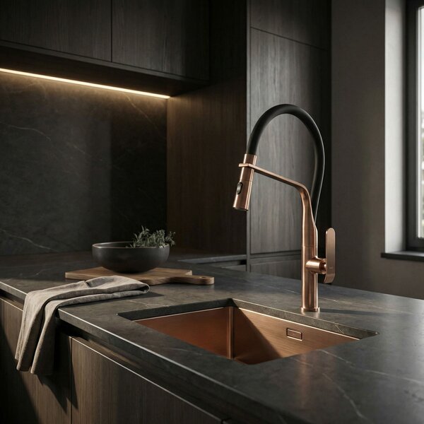 Kitchen faucet Castor Copper Brush