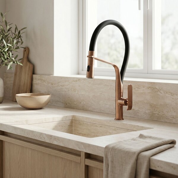 Kitchen faucet Castor Copper Brush