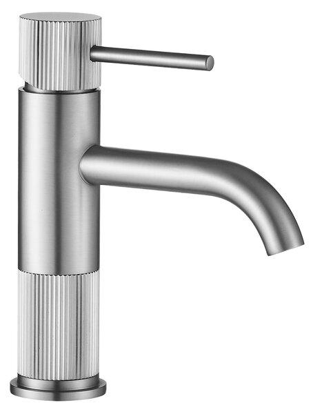 Bathroom faucet Rea Lungo Stripe Brush Nickel Low