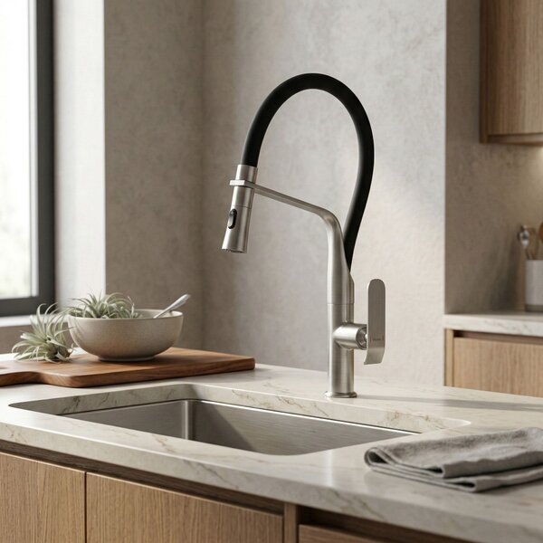 Kitchen faucet Castor Brush Nickel