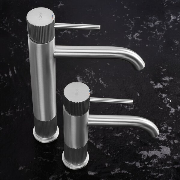 Bathroom faucet Rea Lungo Stripe Brush Nickel