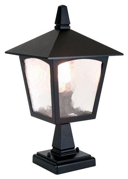 Elstead BL7 York exterior pedestal lantern, black, IP43
