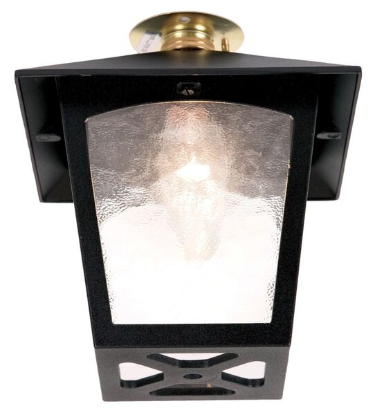 Elstead BL6C York exterior black flush porch lantern IP20