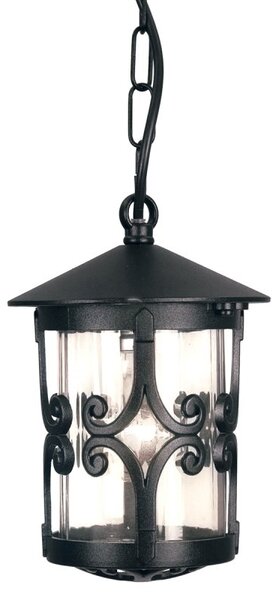 Elstead BL13B-BLACK Hereford exterior black porch chain lantern, IP23