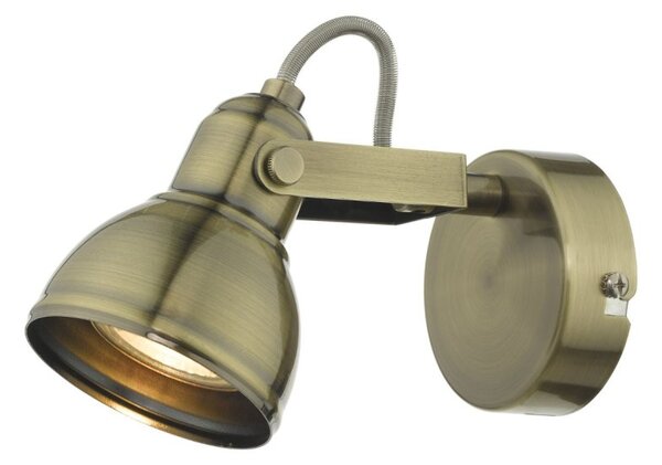 Dar Wisebuys Fothergill Single Spotlight In Antique Brass Finish