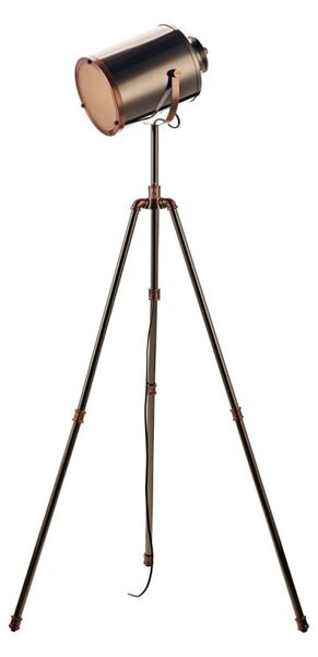 Dar Wisebuys Jake Task Floor Lamp In Pewter And Copper Finish
