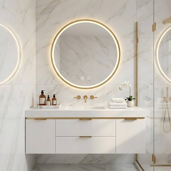 Mirror LED 60cm MMJ BRUSH GOLD