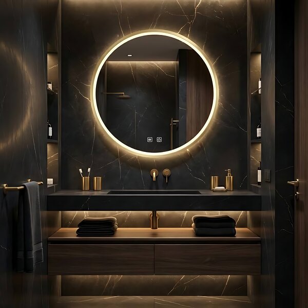Mirror LED 60cm MMJ BRUSH GOLD