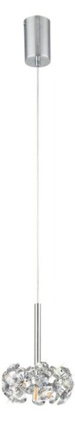 Prestige Fusion 1 Light Crystal Ceiling Pendant Light In Polished Chrome Finish