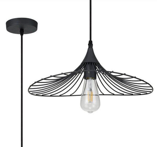 Robson Pendant Shallow 1 Light in a Graphite Finish
