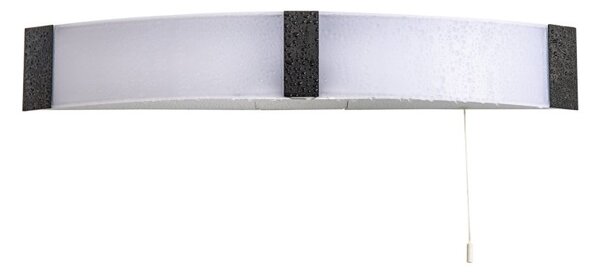 Salford Bathroom Shaver Wall Lamp In Black And White Finish