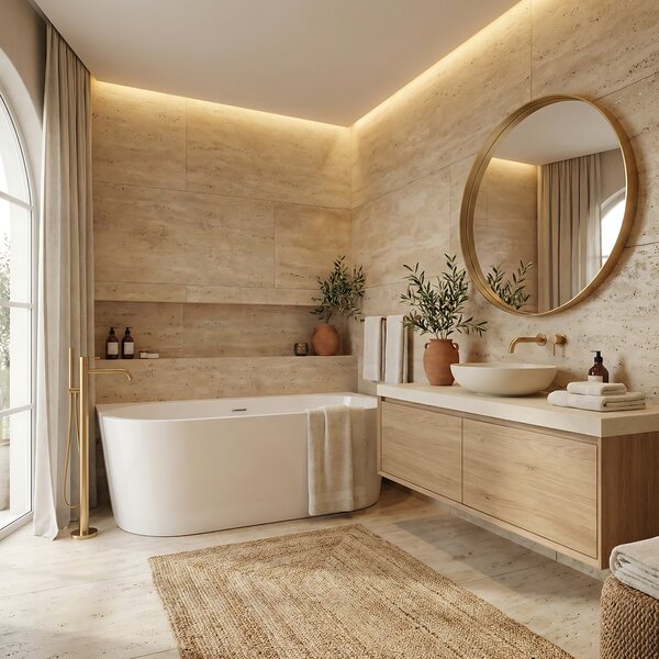 Wall acrylic bath OLIMPIA 150cm