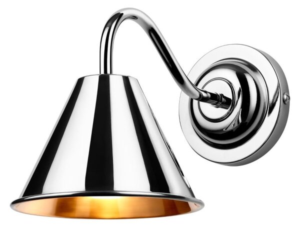 David Hunt Lighting Avon Single Bathroom Wall Light In Polished Chrome Finish IP44