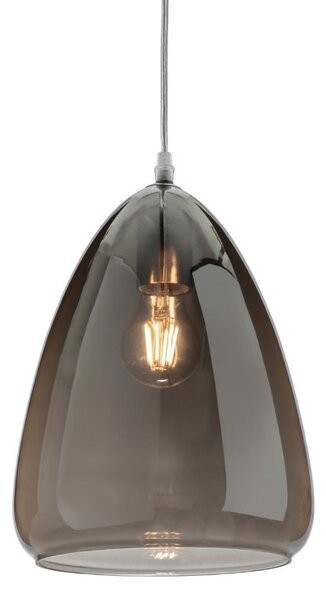 Firstlight Willis Small Smoked Glass Ceiling Pendant Light 2860CH